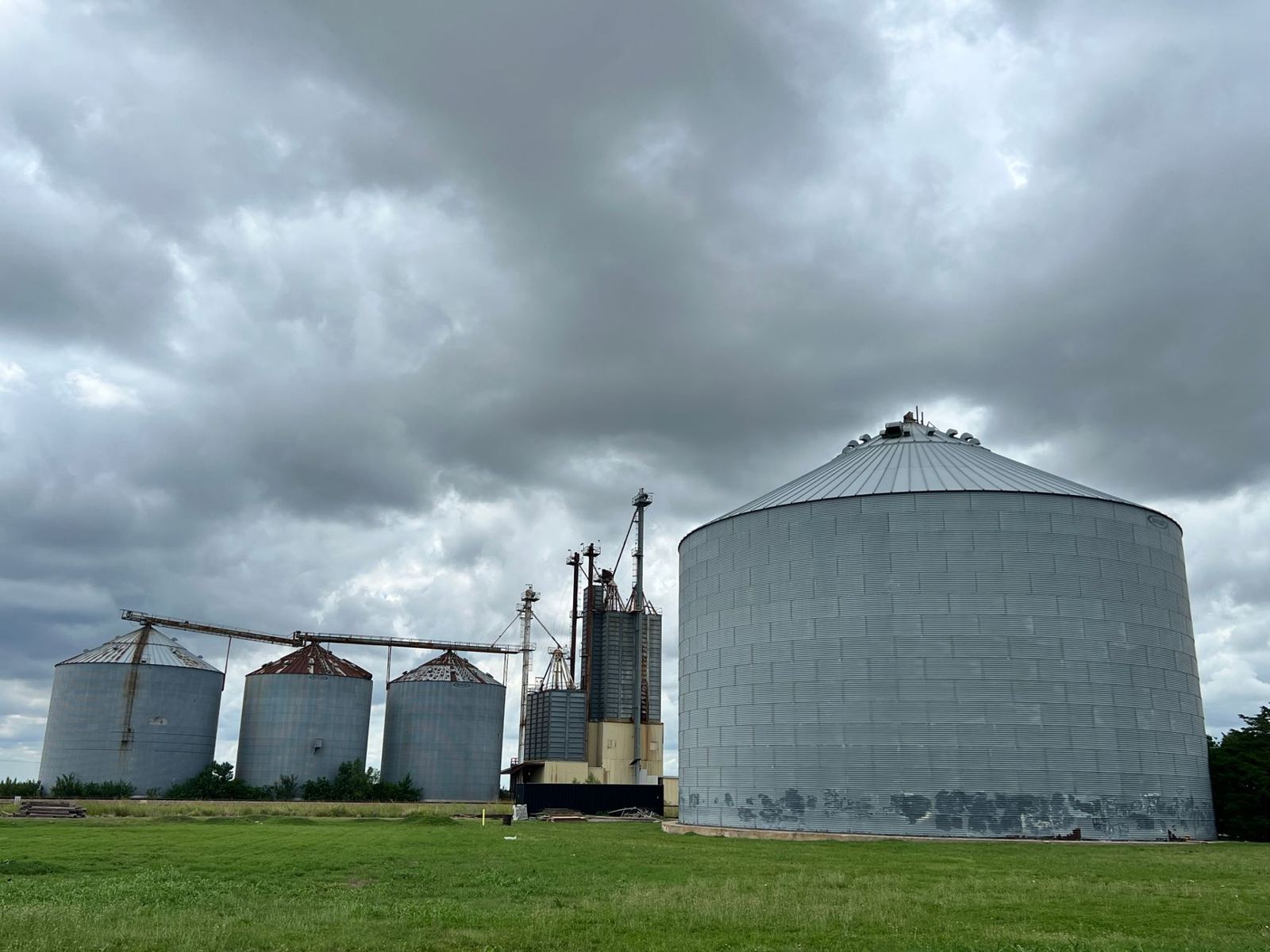 Texas grain silos and Panhandle farm operation