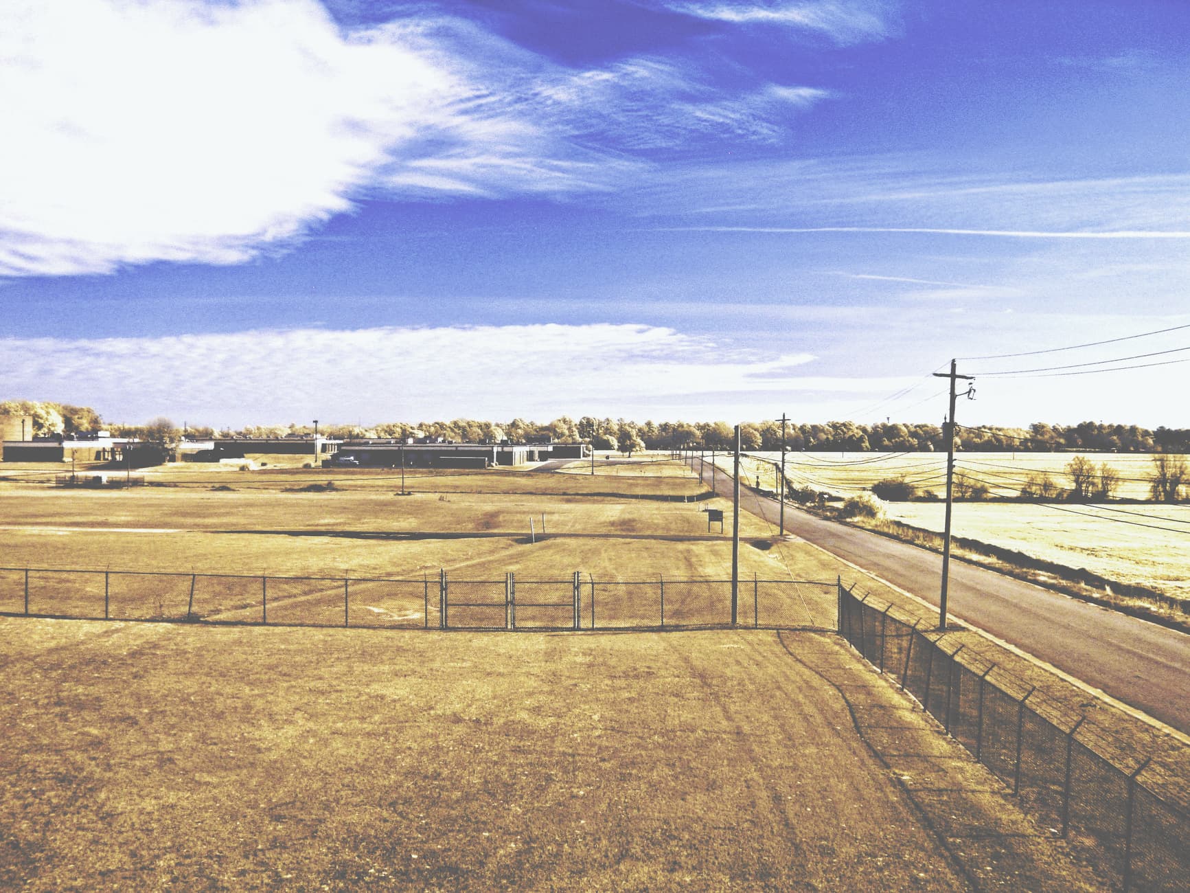 Georgia Piedmont farmland and pasture, representative of Hart County rural land