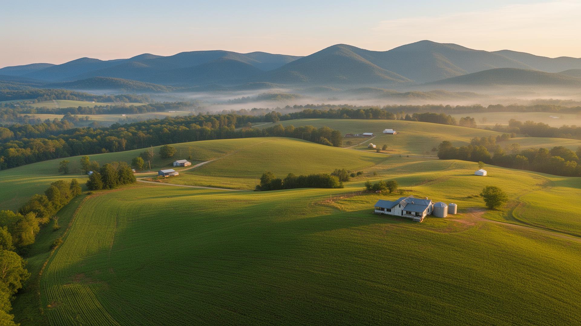 Alexander County NC Foothills Farmland
