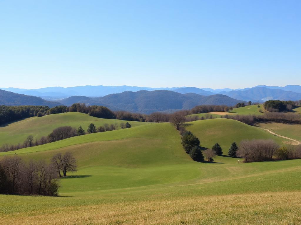 Anderson County Tennessee land for sale with rolling hills and mountain views