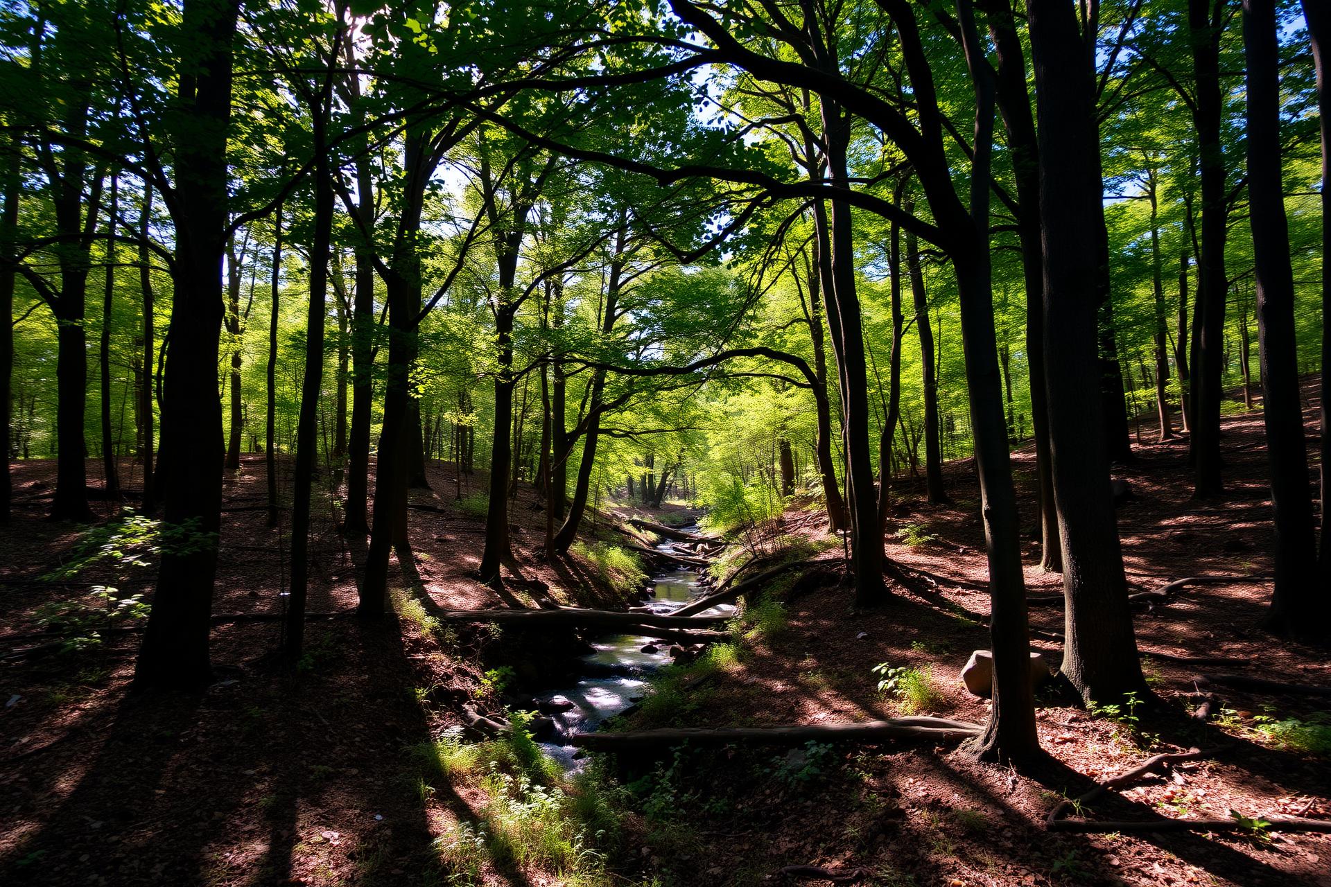 Wooded acreage with creek in Barrow County