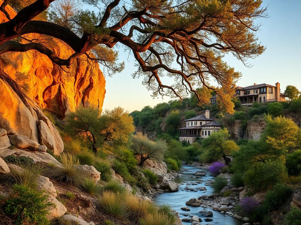 Texas Hill Country landscape near Boerne with scenic views