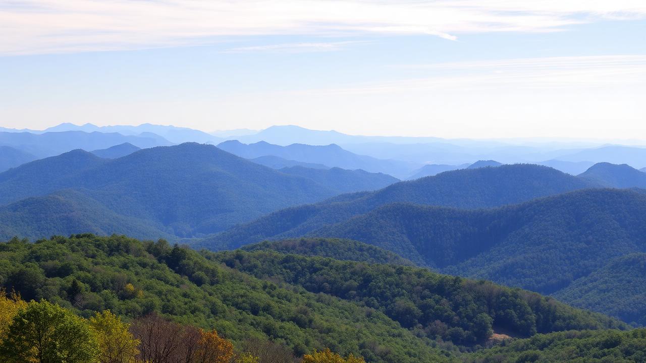 Blue Ridge Mountains in Buncombe County