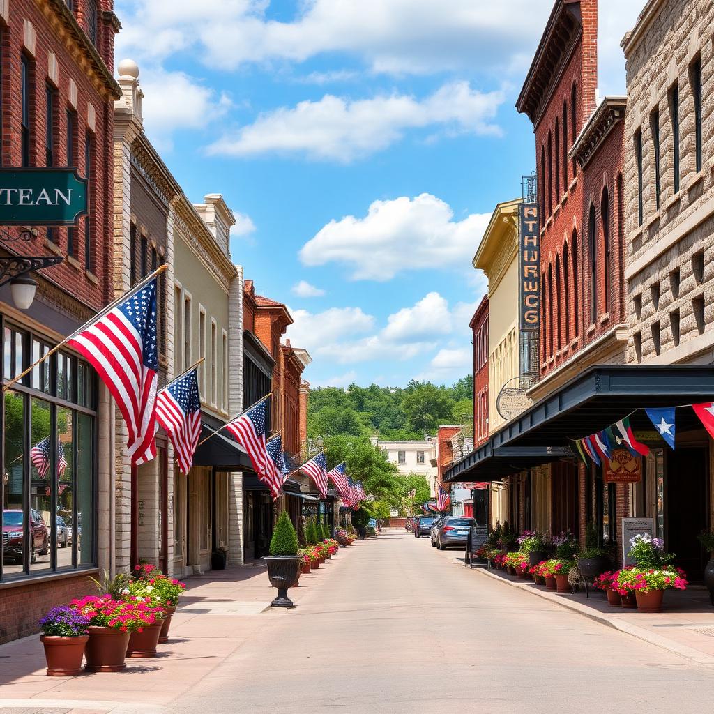 Historic downtown Burnet Texas