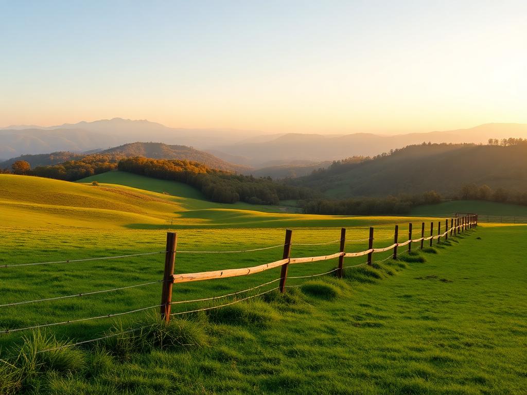 Mountain meadow farmland in Carter County Tennessee