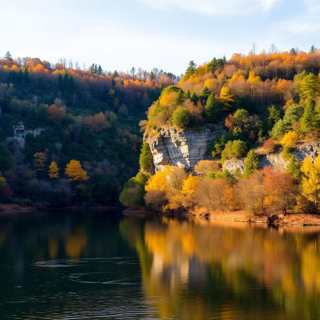 Cumberland River bluffs in Cheatham County