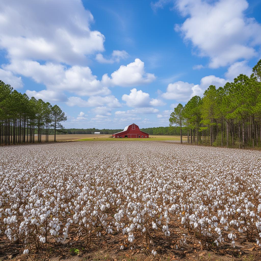 South Carolina cotton farm in Chesterfield County