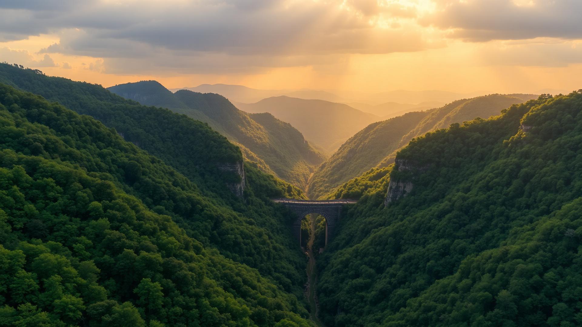 Cumberland Gap in Claiborne County, Tennessee