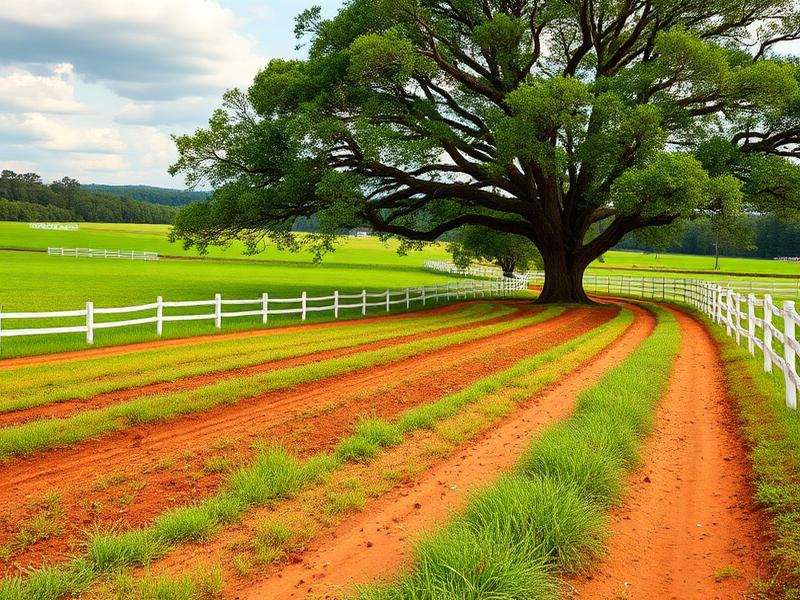 Rural farmland in Clarke County Georgia