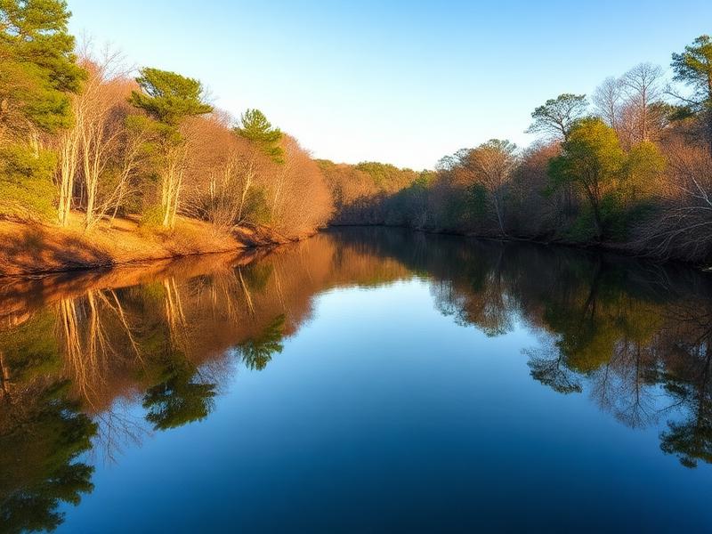 Oconee River in Clarke County Georgia