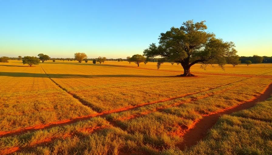 Open farmland in Clay County Alabama