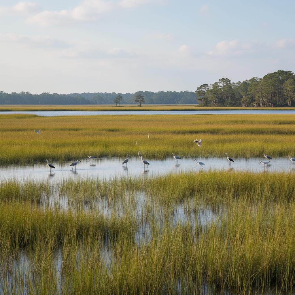 ACE Basin wetlands and marshes in Colleton County