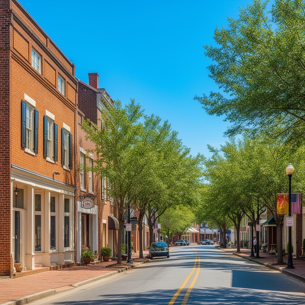 Historic downtown Newnan, Georgia