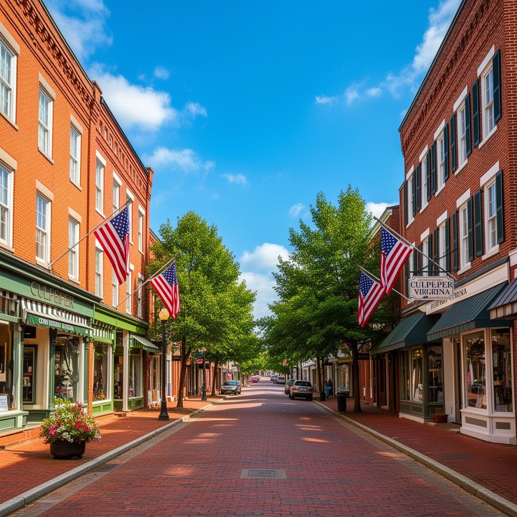 Historic downtown Culpeper, Virginia