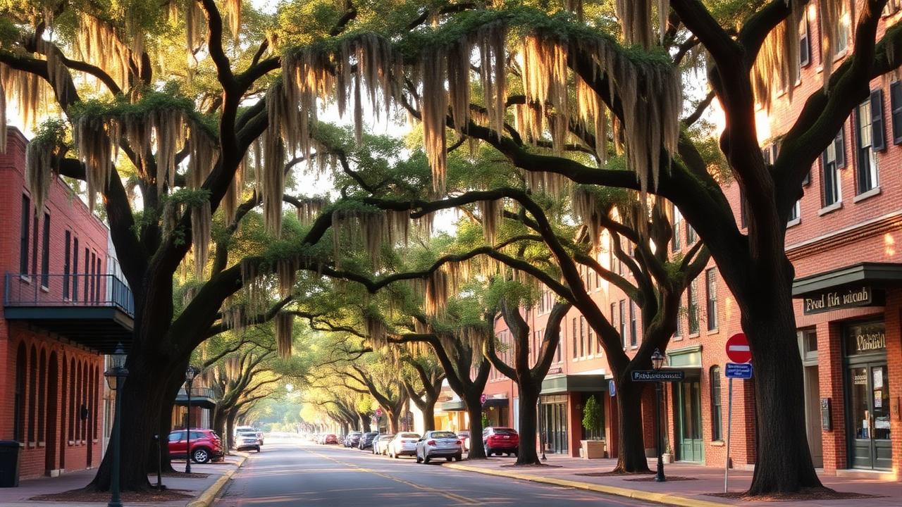 Historic streets in Selma, Dallas County Alabama