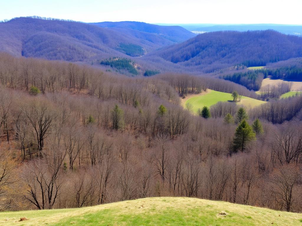Rolling hills and countryside in Daviess County
