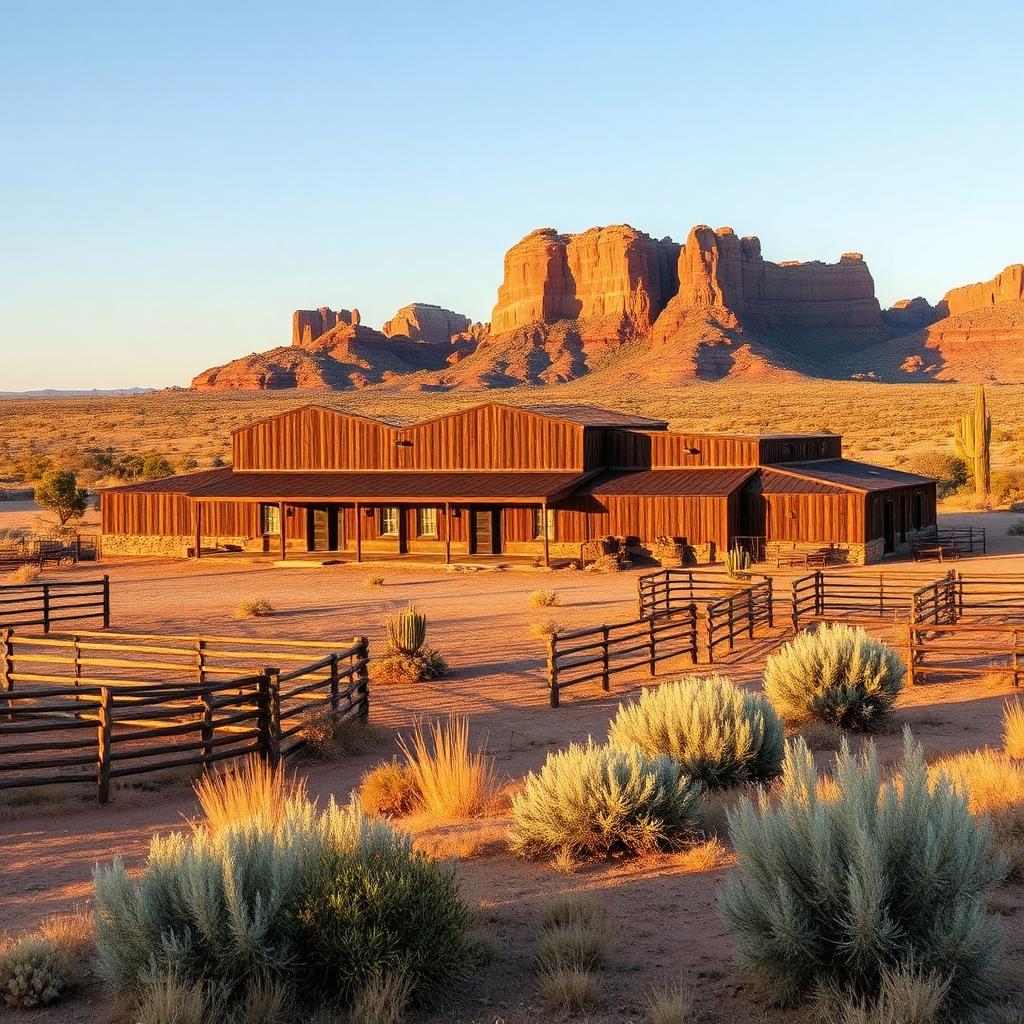 Historic ranch facilities and corrals at Diamond Bar Ranch