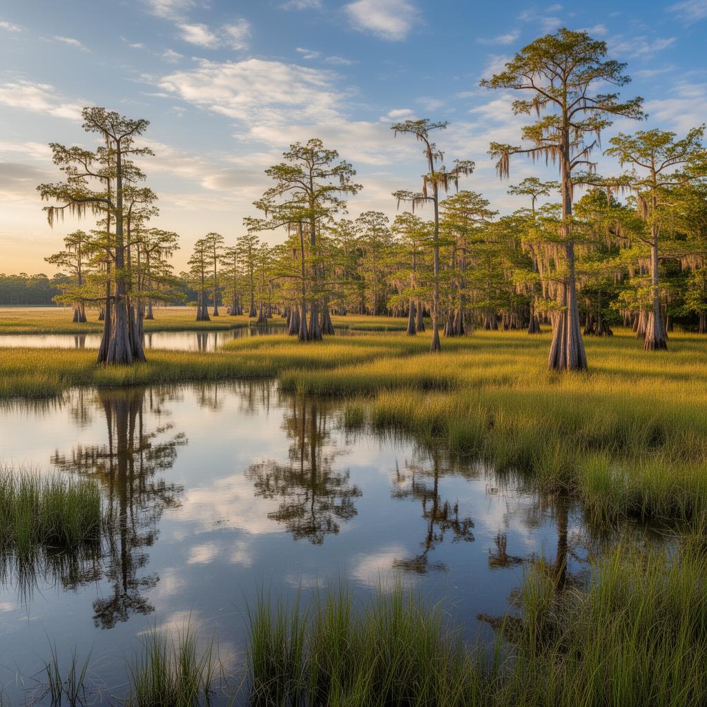 Blackwater National Wildlife Refuge wetlands in Dorchester County
