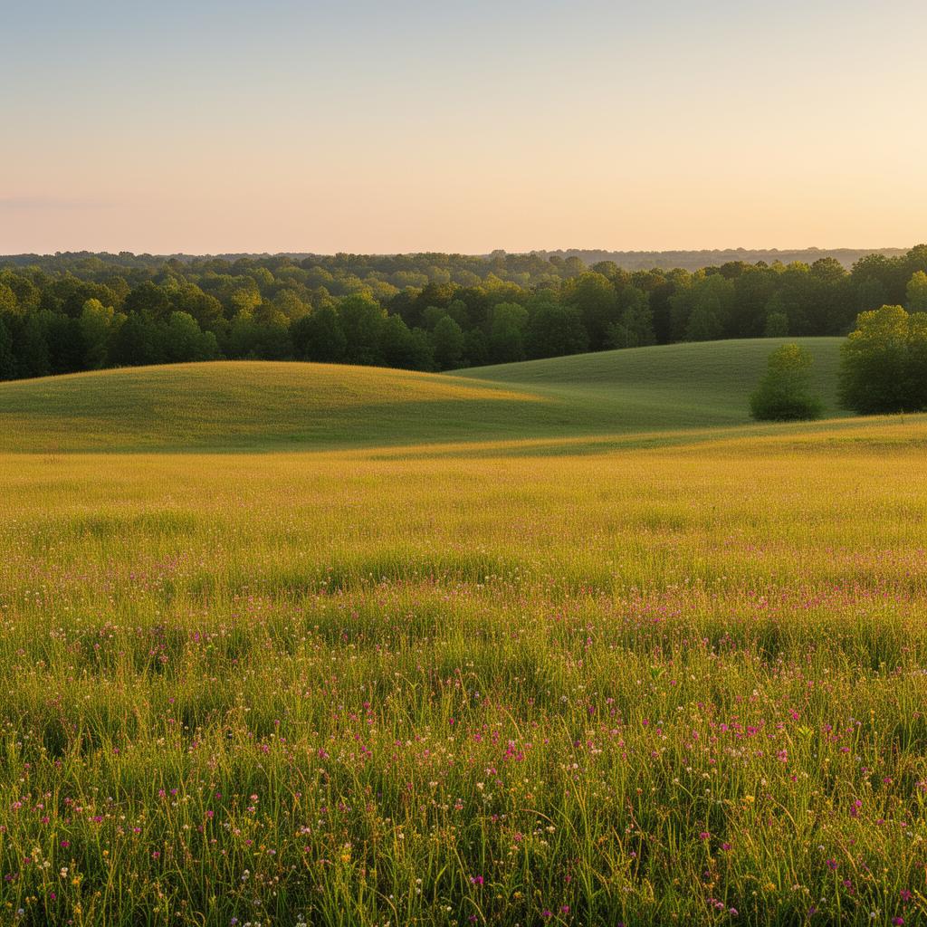 Open meadow in Douglas County, Georgia