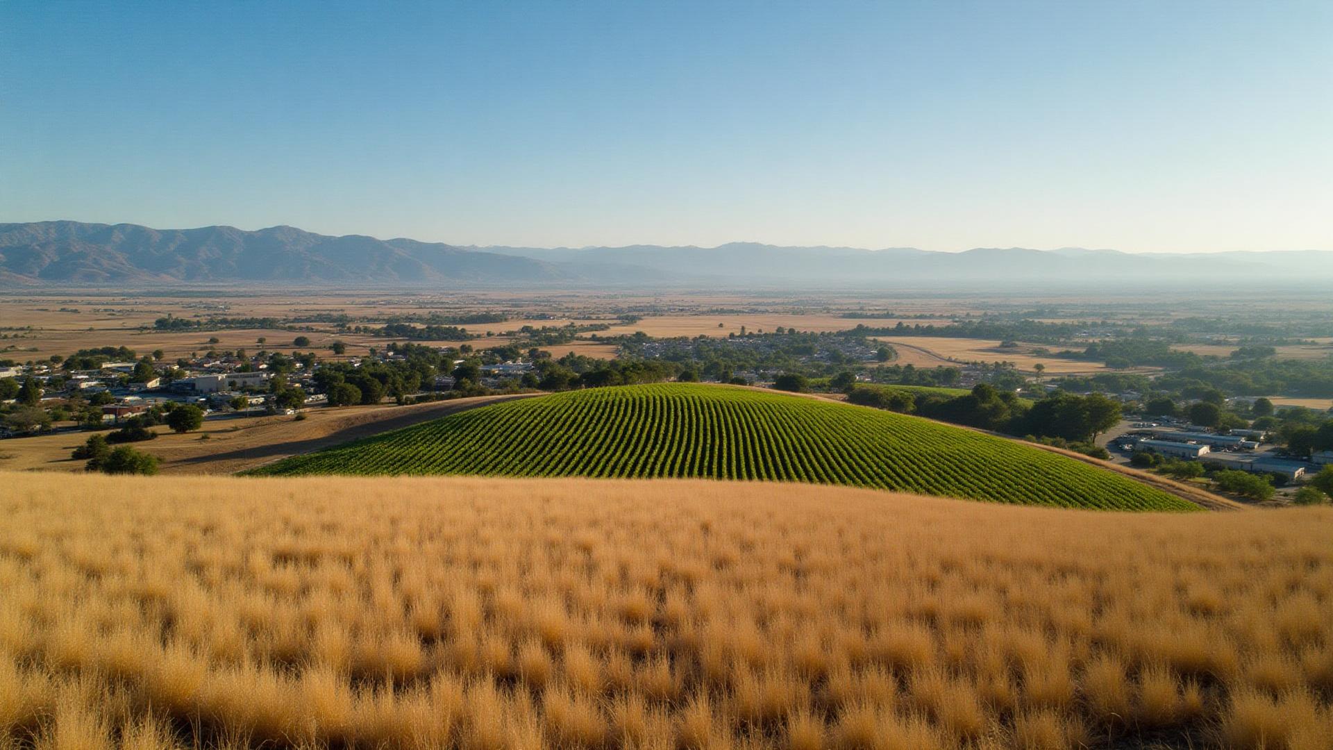 Agricultural farmland in Fresno County