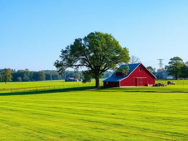 Gaston County pastoral farmland