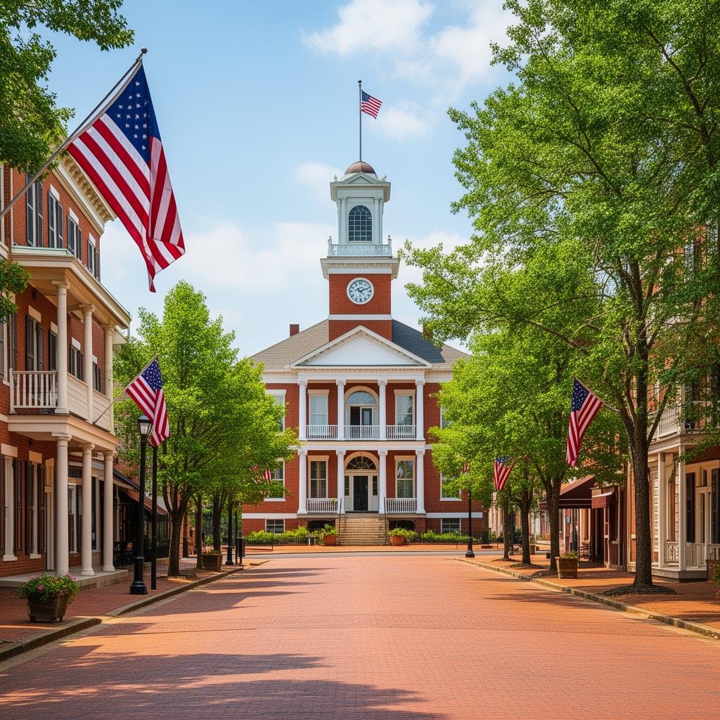 Historic downtown Pulaski Tennessee