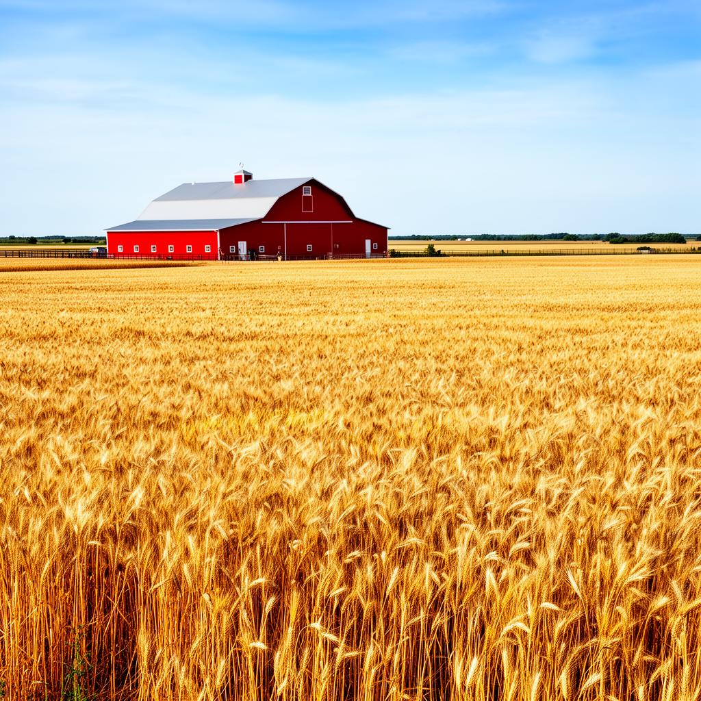 Wheat field in Grady County Oklahoma