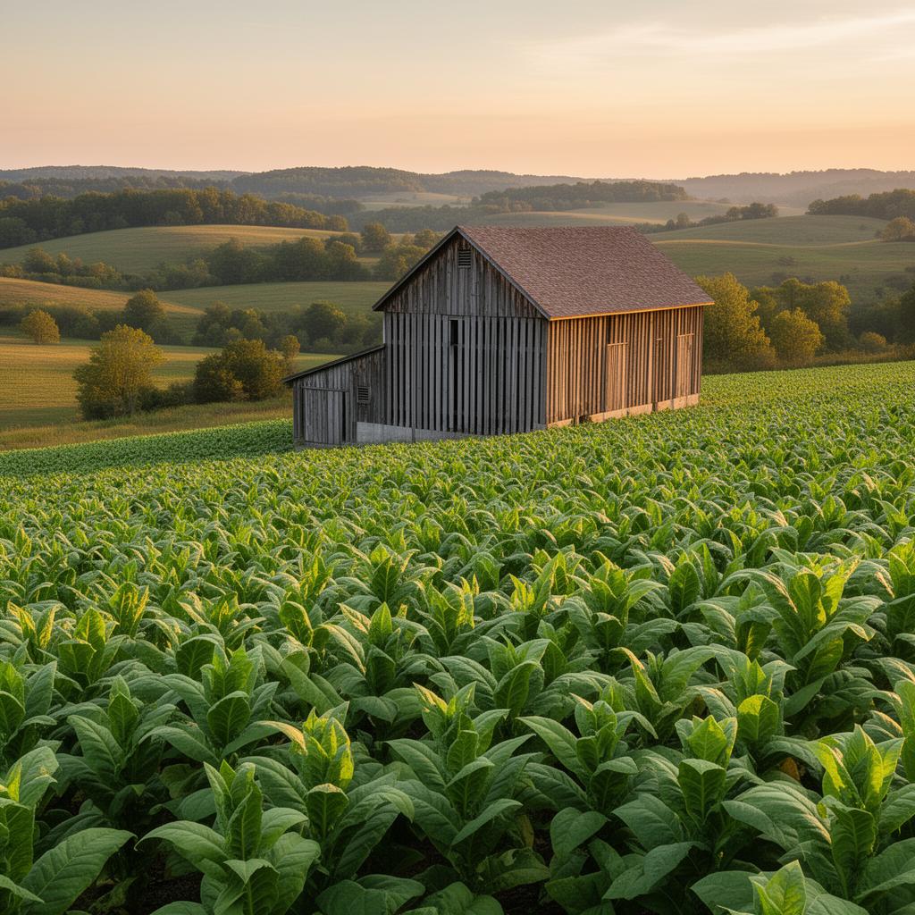 Kentucky tobacco farm in Graves County
