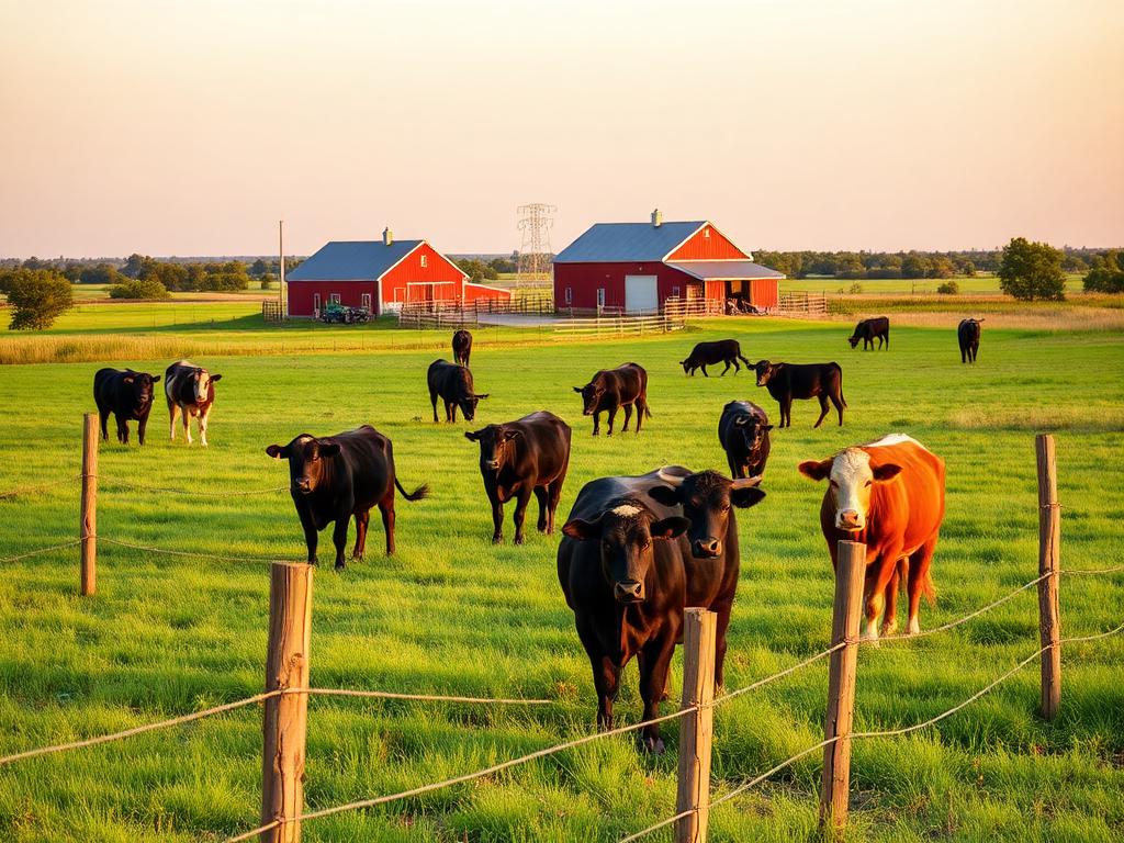 Cattle ranch land in Grayson County Texas