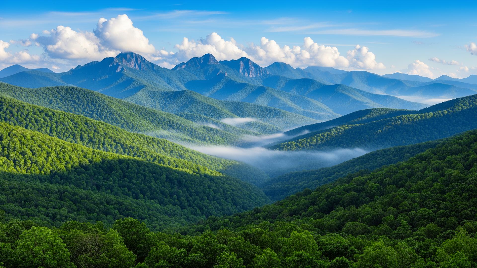 Blue Ridge Mountains in Habersham County, Georgia