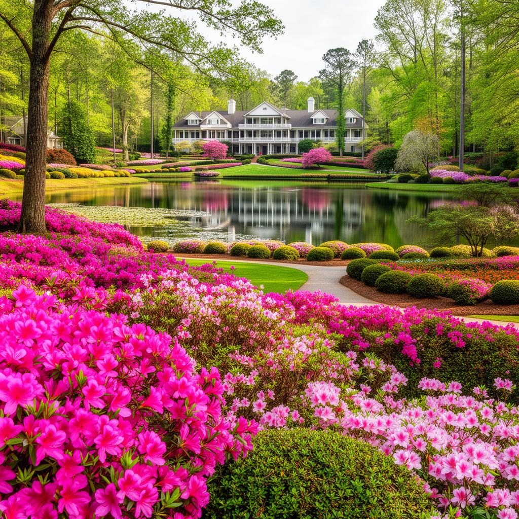 Callaway Gardens azaleas and lake