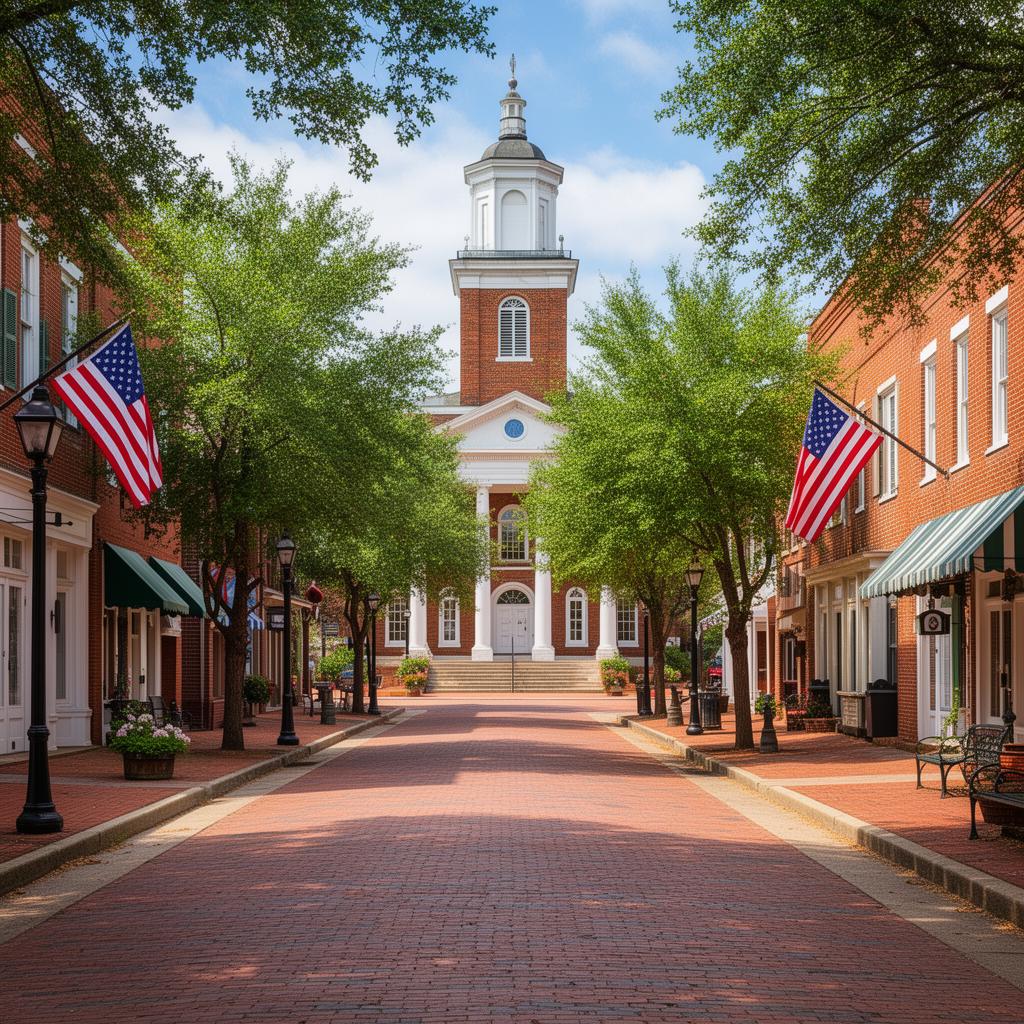 Historic downtown Hamilton Georgia