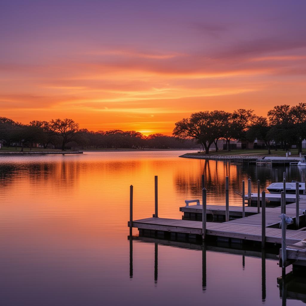 Lake Granbury sunset