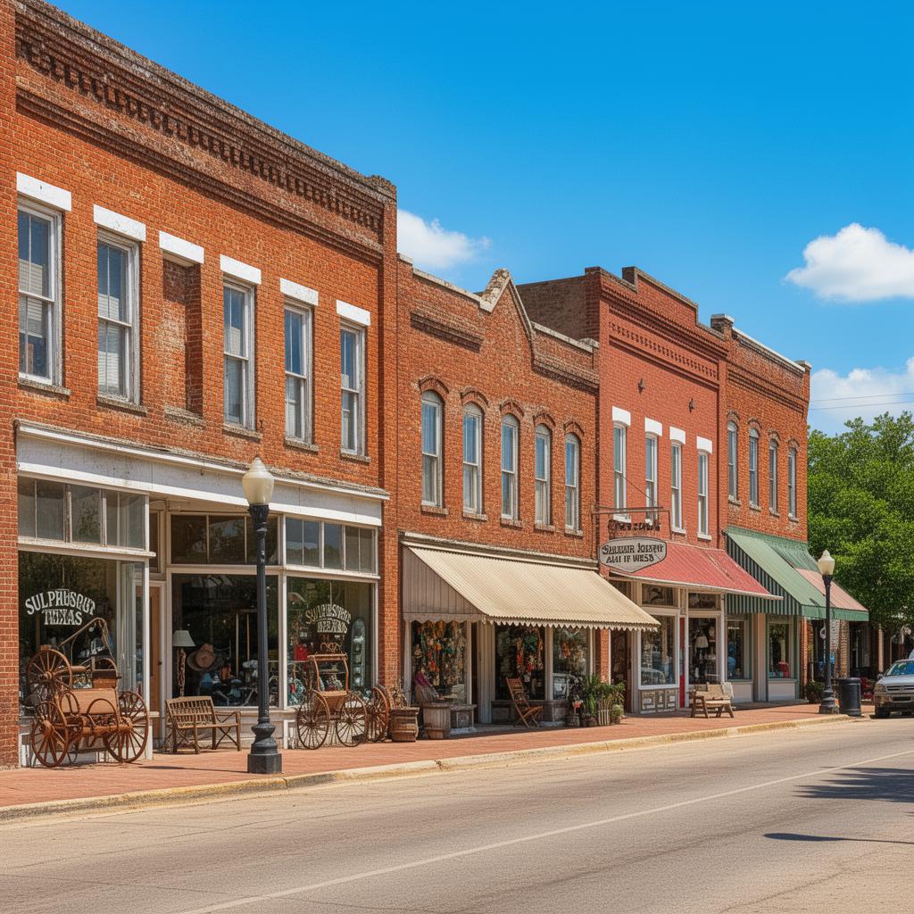 Historic downtown Sulphur Springs Texas