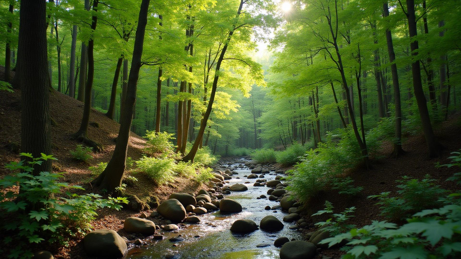 Wooded acreage near Appalachian foothills
