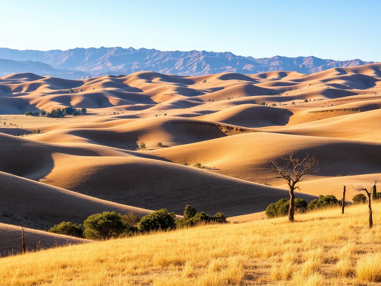 Ranch land in Kern County California foothills