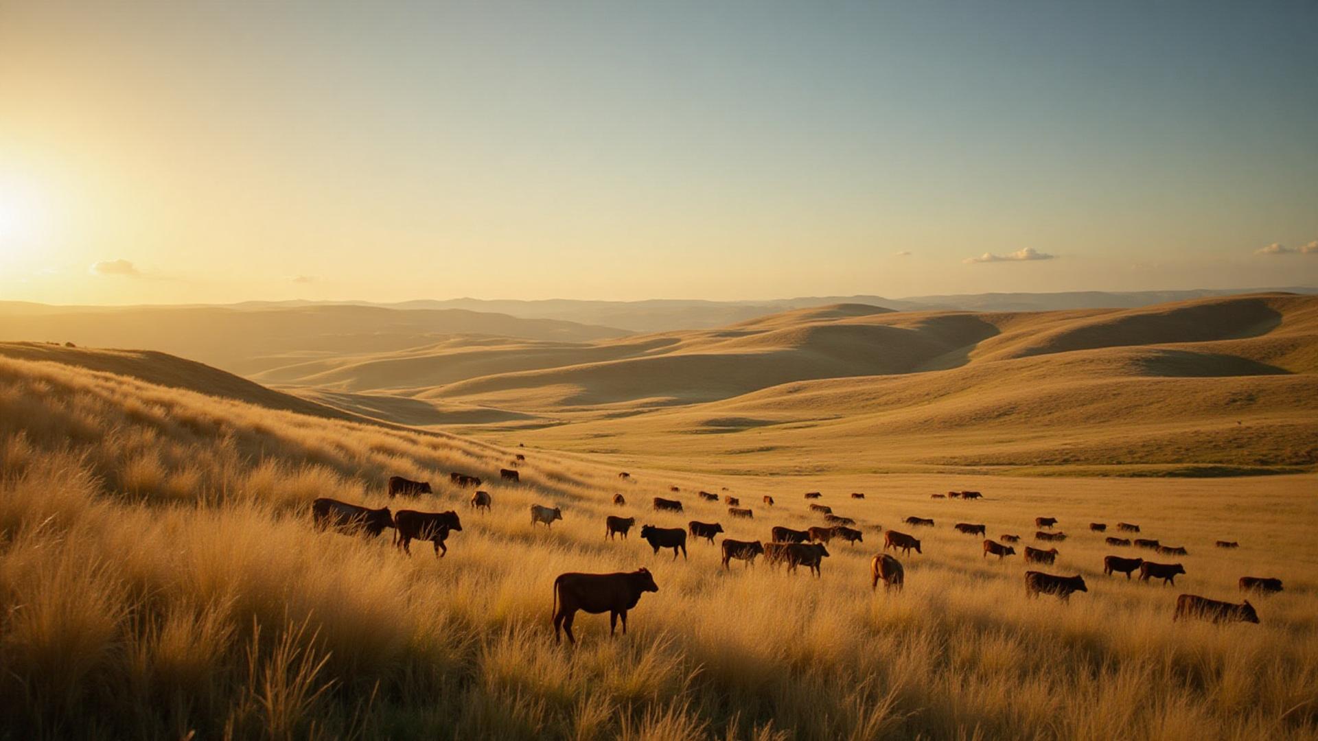 Vast King Ranch cattle land in Texas