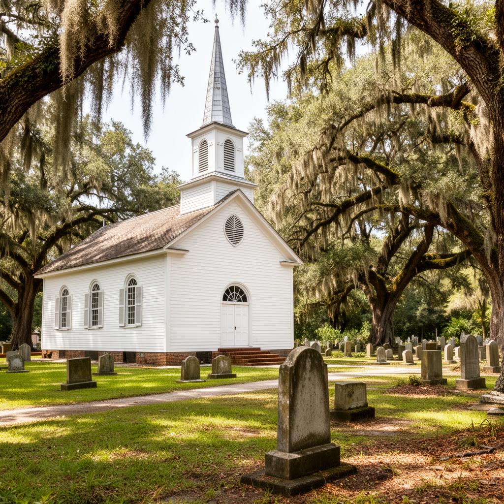 Historic Midway Church in Liberty County Georgia