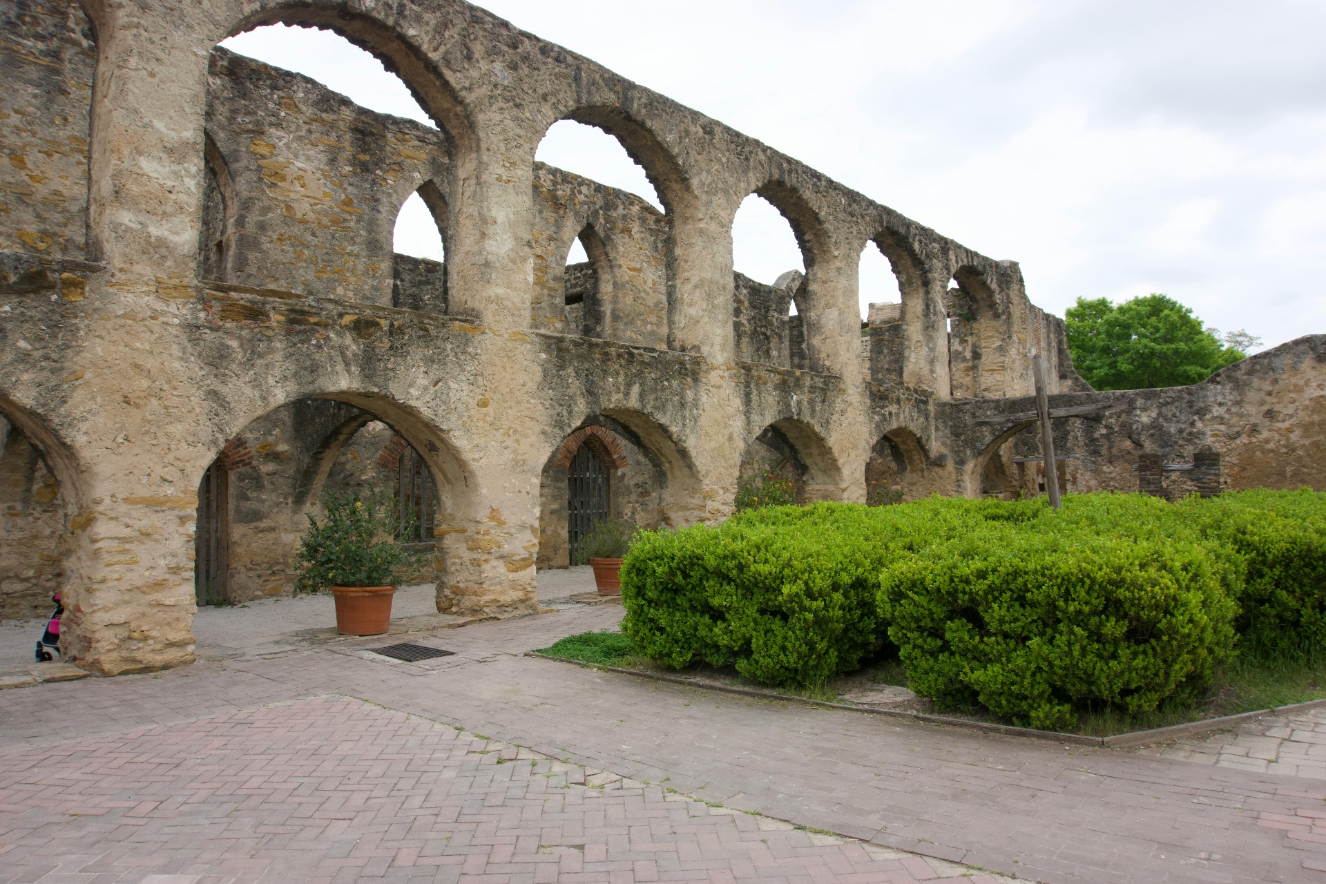 Historic San Antonio mission architecture near Live Oak Texas