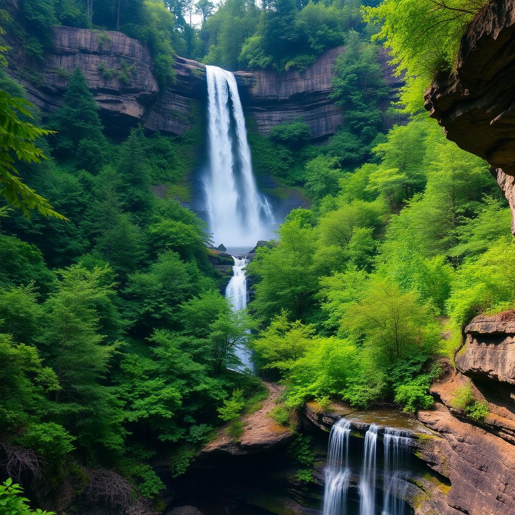 Waterfall in Nantahala National Forest