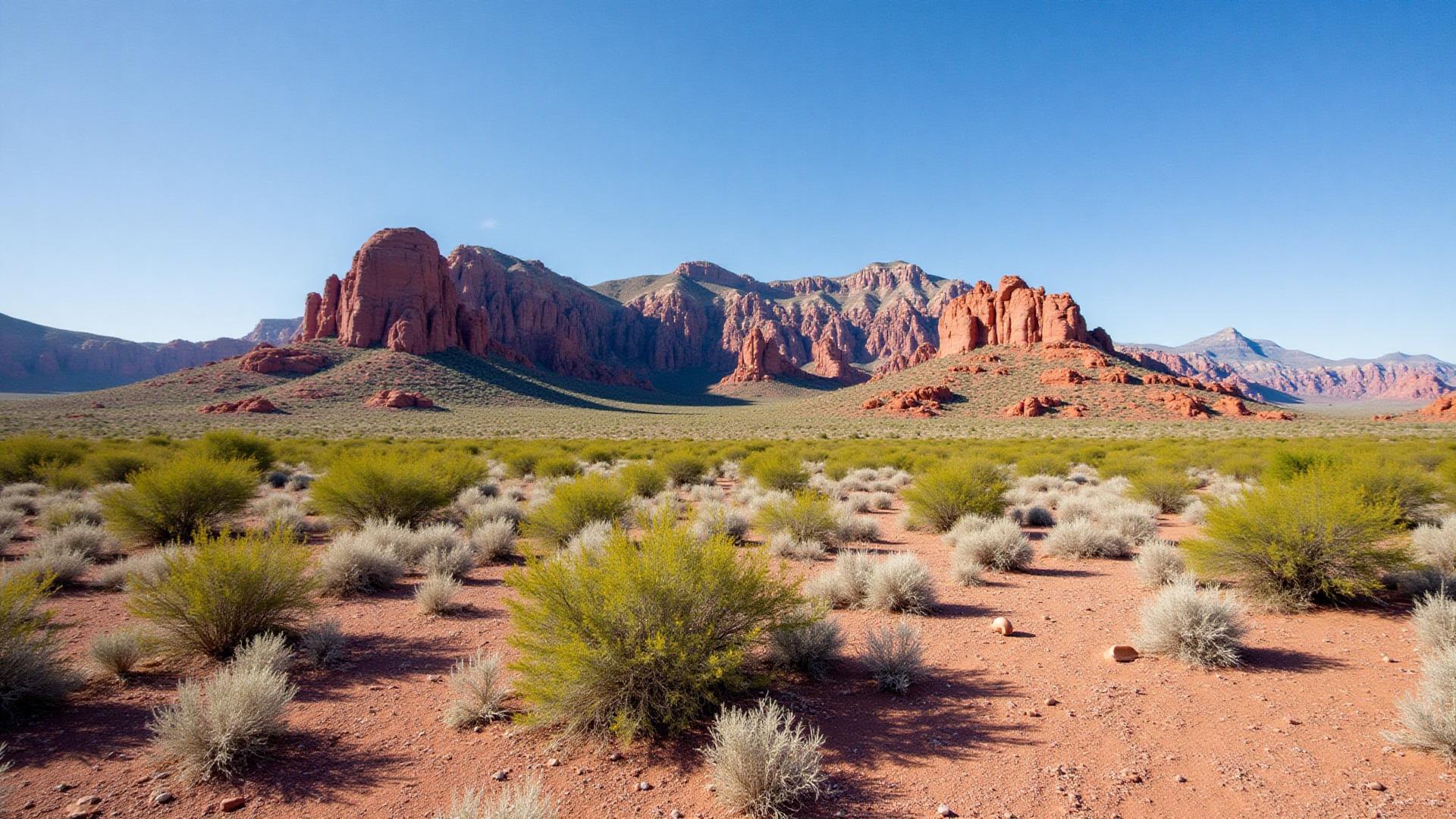Desert land with red rock formations in Maricopa County