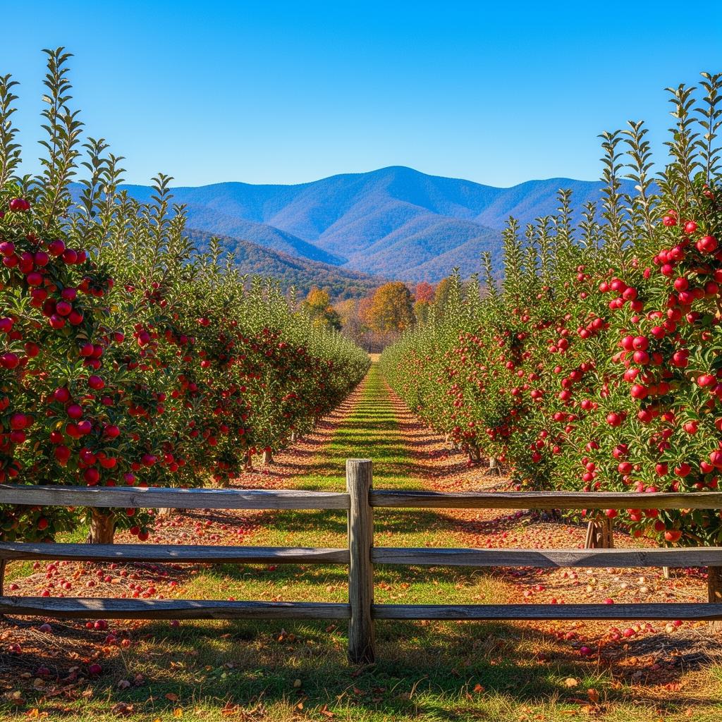 Apple orchard in Murray County