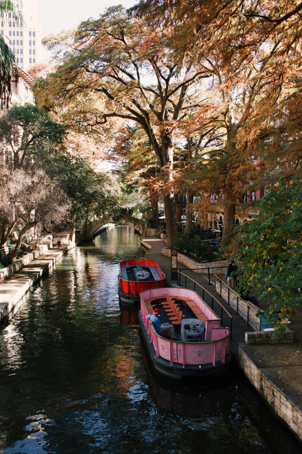 San Antonio River Walk scenery near Beacon Hill