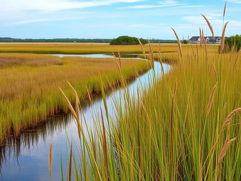 Coastal marsh land in Onslow County