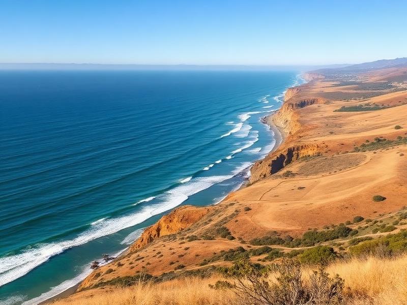 Santa Barbara County California Pacific coastline and bluffs