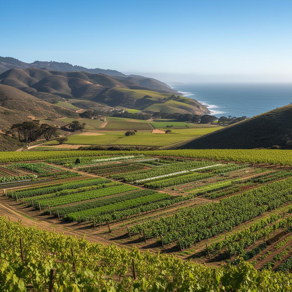 Santa Cruz County vineyard and agricultural land