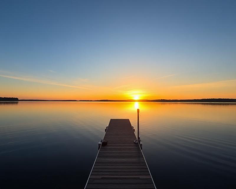 Lay Lake waterfront property sunset in Shelby County