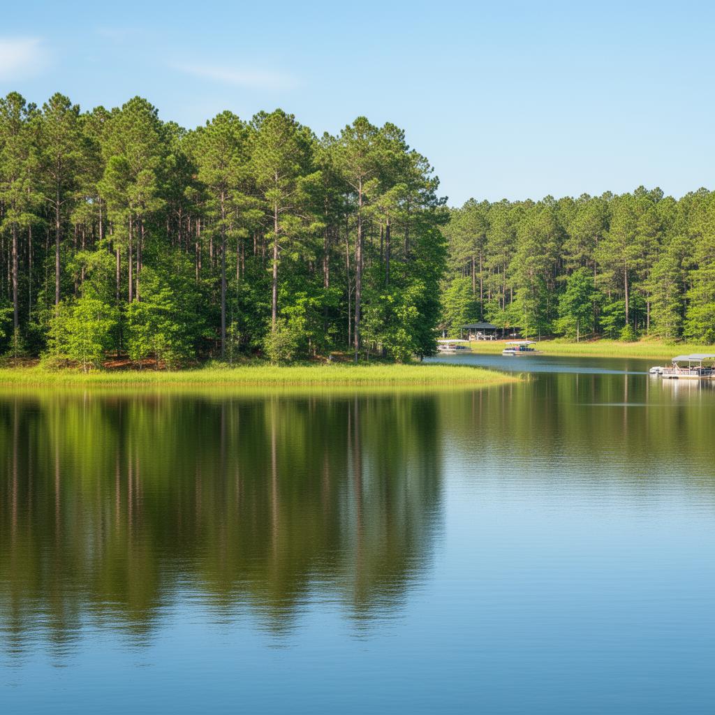 Beautiful Lake Bob Sandlin in Titus County Texas