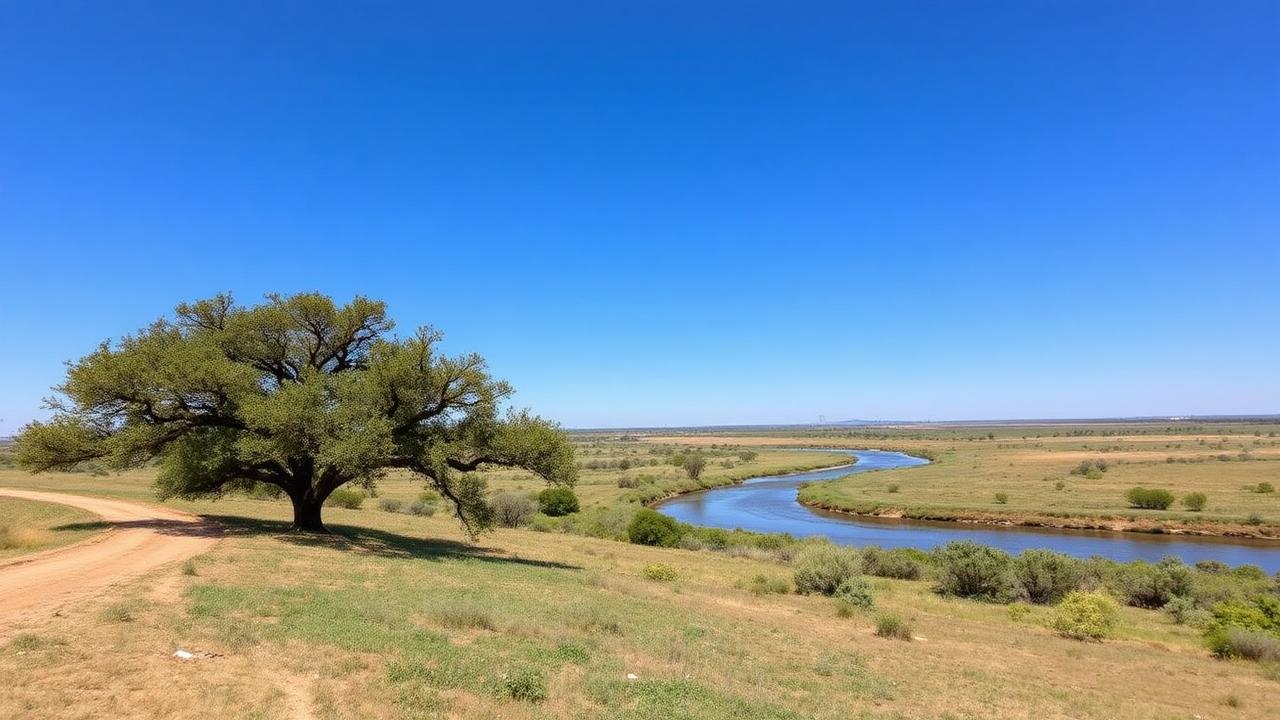 Tom Green County land with Concho River view