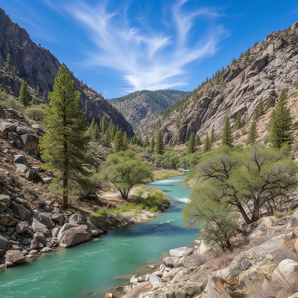 Tuolumne River canyon landscape